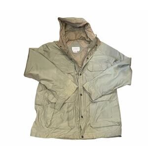 Vintage Filenés Parka XL Tan Multipocket Utility Jacket Outdoor Hiking Coat